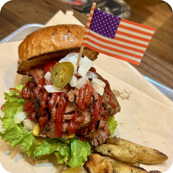 ブリスケットサンド